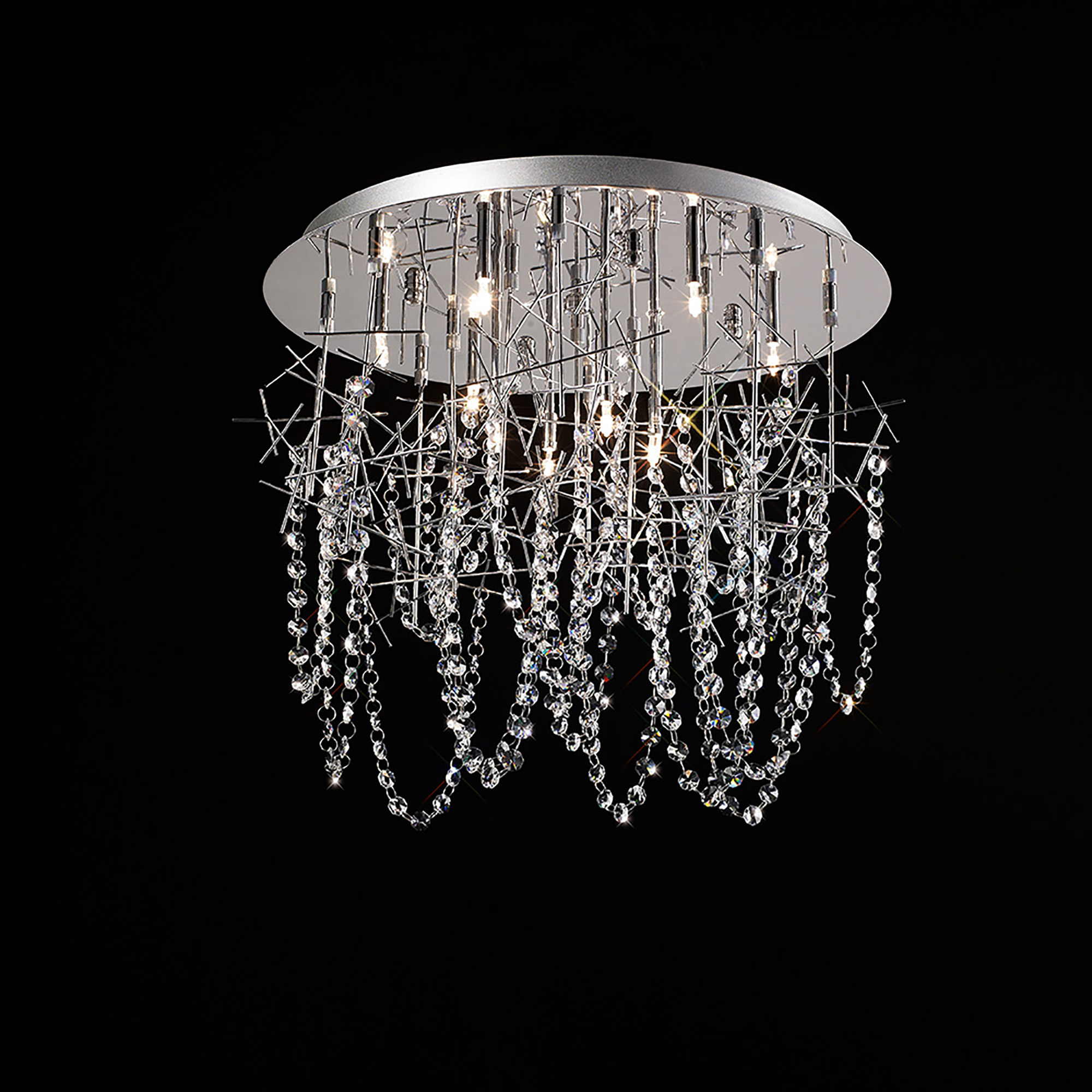 IL30542  Lexi Crystal Ceiling 10 Light